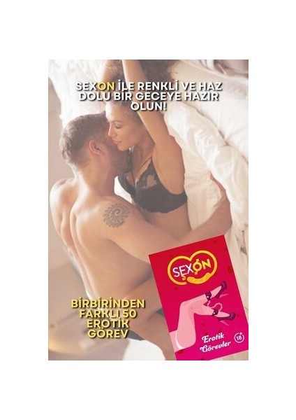 Erotik Görev Kartları, Ateşli Görevler, Baş Döndüren Fantezi Kartları, Kadın Erkek Baştan Çıkarma