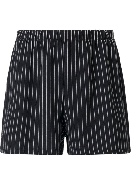 Kadın Siyah Ay Güneş Desen Tişört Şort Takım modelleri