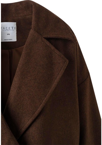 Kadın Acı Kahve Mevsimlik Kısa Kaşe Kaban fiyatları