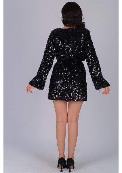 Kadın Uzun Kollu Payetli Elbise indirimleri