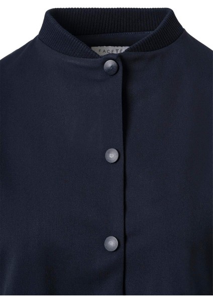 Lacivert Pile Detay Çıtçıtlı Ceket fiyatları