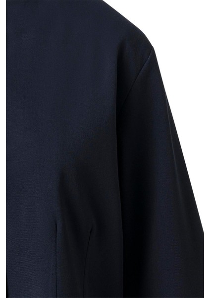 Lacivert Pile Detay Çıtçıtlı Ceket fırsatları