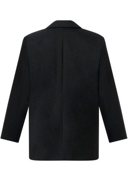 Kadın Siyah Düğmeli Blazer Ceket fiyatları