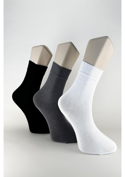 Kadın Sab 3 Çift Düz Soket Çorap