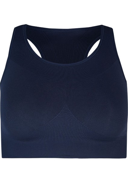 Stamina Seamless Sports Bra Kadın Mavi Fitness Bra