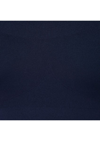 Stamina Seamless Sports Bra Kadın Mavi Fitness Bra