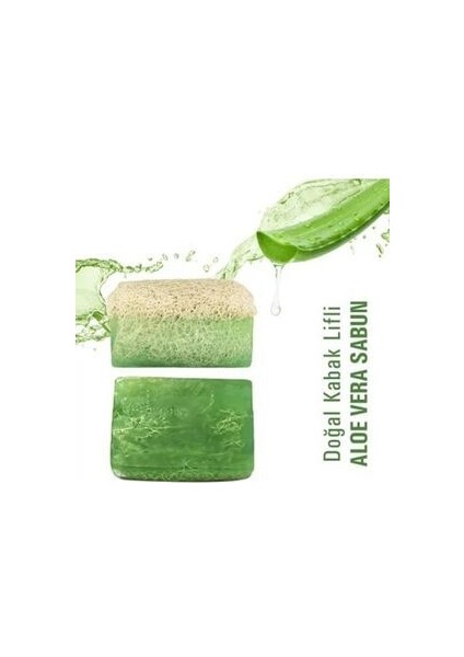 %100 Doğal Kabak Lifli Aloevera Sabunu