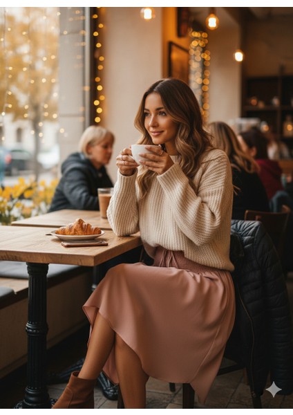 Kadın Asimetrik Kesim Iç Göstermeyen Etek modelleri