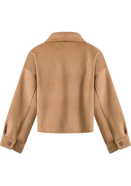 Kadın Camel Cep Detaylı Kısa Kaşe Ceket fiyatları