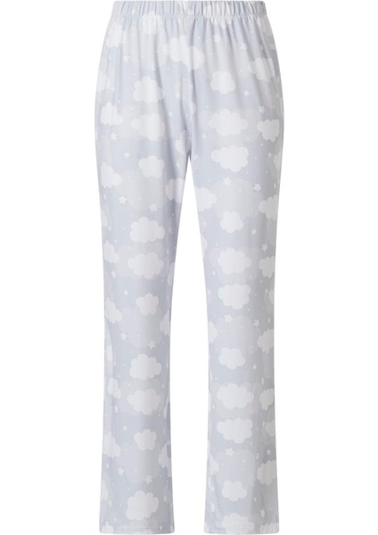 Kadın Gri Bulut Desen Tişört Pantolon Takım fiyatları