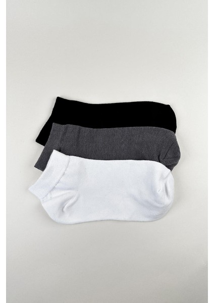 Kadın Sab 3 Çift Düz Patik Çorap