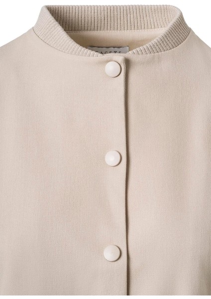 Bej Pile Detay Çıtçıtlı Ceket fiyatları