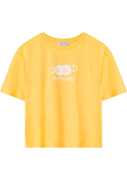 Kadın Çok Renkli Yumurta Desen Tişört Şort Takım fiyatları