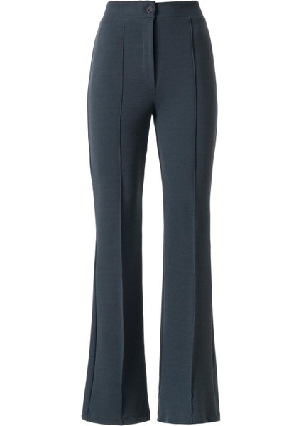 Kadın Antrasit Yüksek Bel Likralı Pantolon