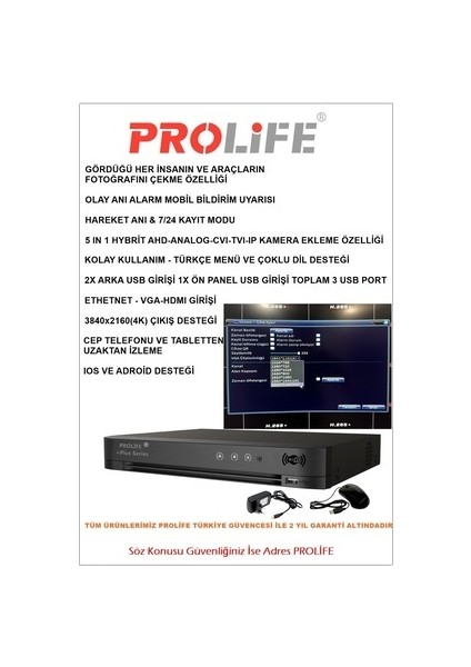 5 Kameralı 5 Mp Yüz ve Araç Algılama Hareket Anı Bildirimli Güvenlik Kamerası Seti Kamera Sistemi fırsatları