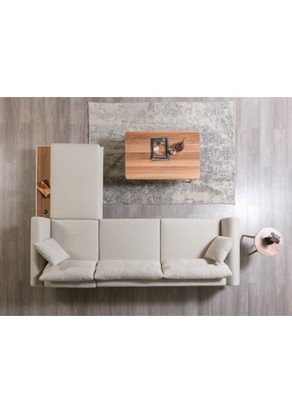 Retro Köşe Koltuk Keten 47 sol