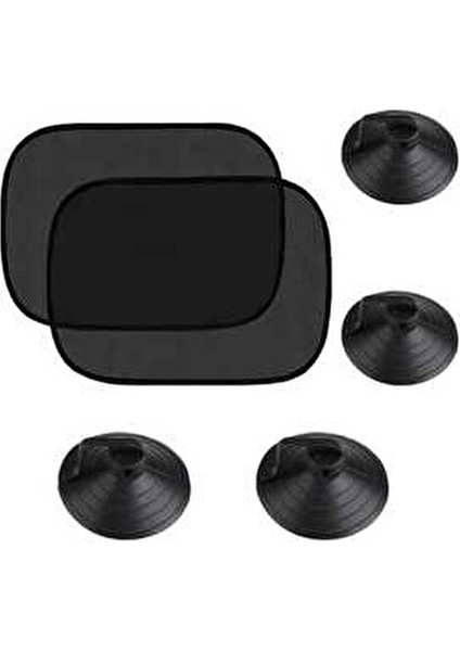 Concept Vantuzlu Arka Yan Cam Güneşlik Perde Araç İçin Sağ ve Sol 2 Adet Pratik Gölgelik