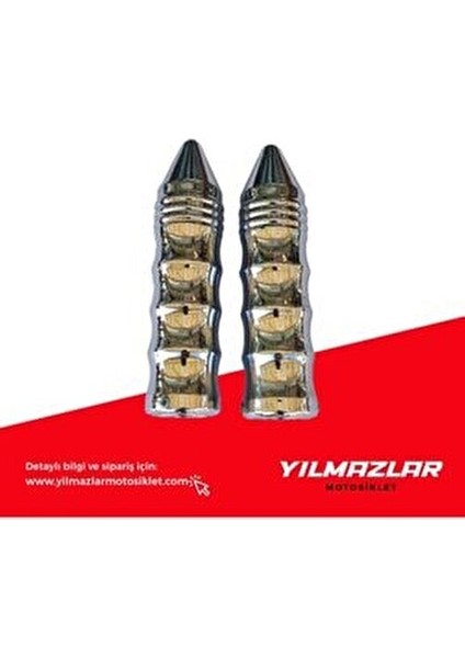 Motosiklet Elcik Sivri Model Nikel Malzeme İle Estetik Ve Fonksiyonel