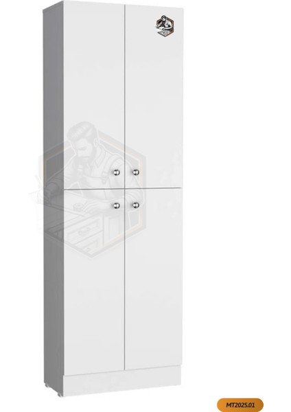 Tamamı Mdf 4 Kapaklı Bol Raflı Çok Amaçlı Kiler Dolabı