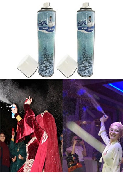 Kar Köpüğü Spreyi Eriyen Kar Leke Yapmaz Yılbaşı Parti Köpük Kına Gecesi Düğün Eğlence Doğum Günü