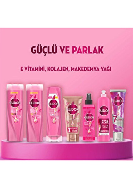 Sıvı Saç Bakım Kremi Güçlü ve Parlak 200 ml X1 + 7/24 Şekillendirici Bakım Kremi 240 ml X1