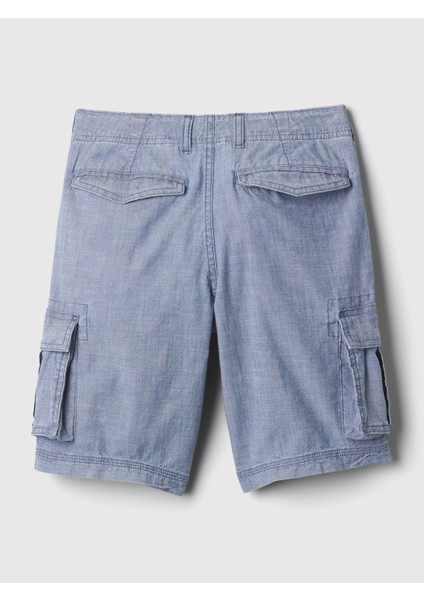 Erkek Çocuk Mavi Denim Kargo Şort fiyatları