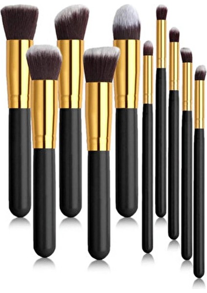 Profesyonel Makyaj Fırça Seti 10'lu Renkli ve Kullanıma Uygun fiyatları