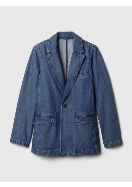 Kadın Mavi Denim Blazer fiyatları