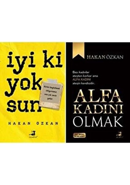 Alfa Kadını Olmak ve İyi Ki Yoksun Hakan Özkan 2'li Set Normal Boy Türkçe