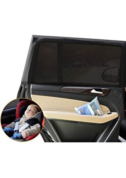 2 Adet Oto Güneşlik Perde Araba Yan Cam Perdesi Güneş Önleyici Araç Içi Güneşliği Için Sinekliği fırsatları