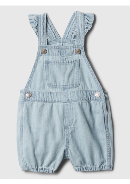 Bebek Açık Mavi Denim Tulum