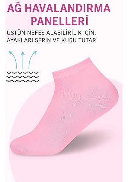 Bambu Yarım Konç 6 Çift Tenis Çorabı Erkek Kolaj Çorabı Kadın Kolaj Çorabı Renkli Tenis Çorabı 40-44 fiyatları