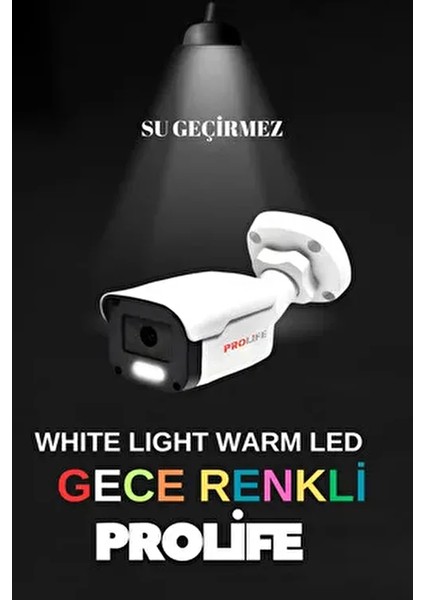 6'lı Guvenlik Kamerası Gece Renkli Görüşlü Full Hd 5 Mp Sony Lensli Yüz Tanımalı Kamera Sistemi fiyatları