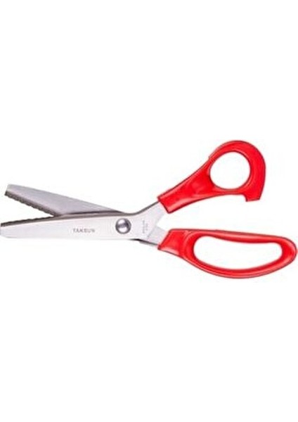 zig zag kesim terzi sürfile makası 23.5 cm plastik saplı