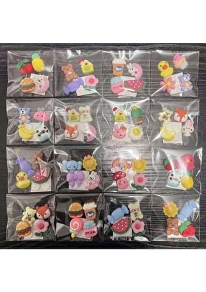 3D Sticker 4'lü Matara Yapışkan Sticker Çıkartma