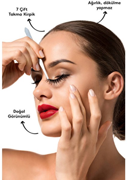 ıpek takma kirpik 7 çift 3d-48 yoğun hacimli görünüm sdgnh 1038993 fırsatları