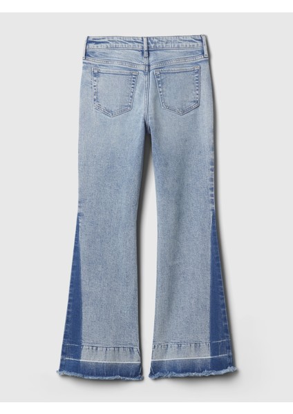 Kız Çocuk Mavi High Rise '70S Flare Jean Pantolon fiyatları