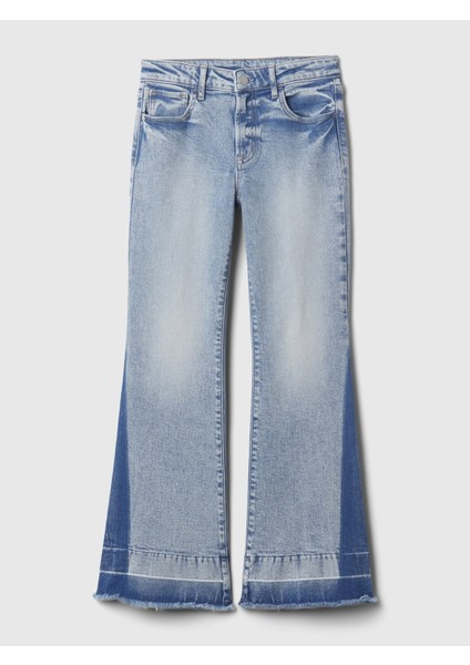 Kız Çocuk Mavi High Rise '70S Flare Jean Pantolon modelleri