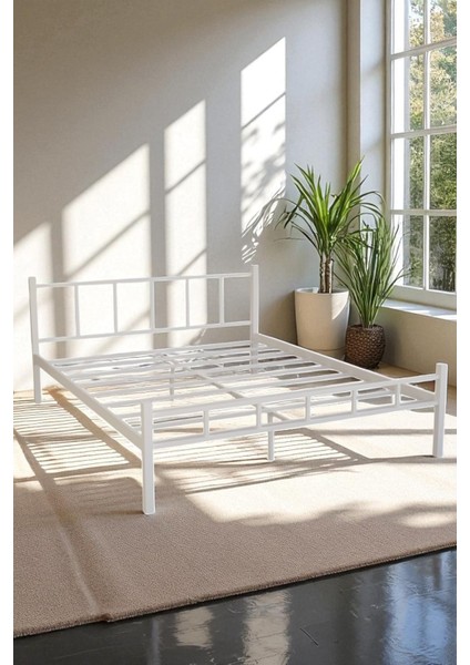 Serenita Serisi Siyah Metal Çift Kişilik Karyola,ferforje Karyola 160X200