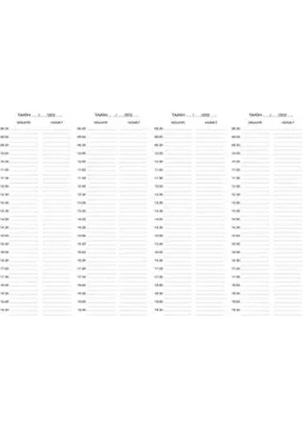 Kuaför Randevu Defteri - 380 Günlük - 95 Yaprak - Üstten Açmalı - Tek Yön Baskılı modelleri
