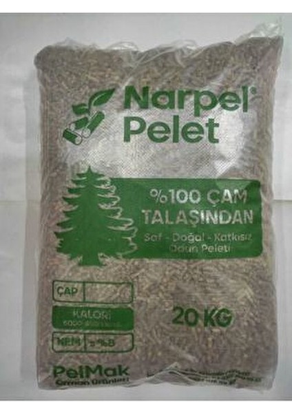 pelet yakıtı %100 çam pelet 20kg