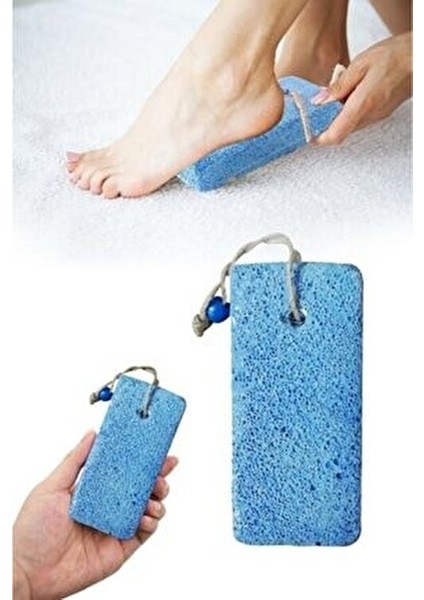 Topuk Ponza Taşı 1 Adet Banyo Ayak Törpü Topuk Ponza Taşı Klasik Karışık Renkli