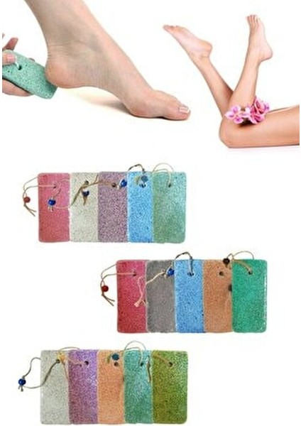 Topuk Ponza Taşı 1 Adet Banyo Ayak Törpü Topuk Ponza Taşı Klasik Karışık Renkli fiyatları