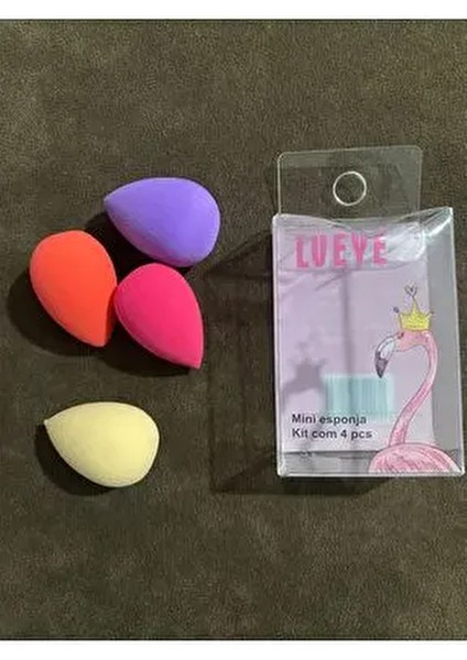 4 Lü Makyaj Süngeri - Puff Makyaj Süngeri 4 Lü Mini Boy