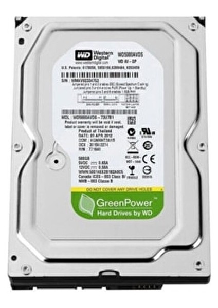 Western Digital WD5000AADS 7200 Rpm 500 GB Harddisk