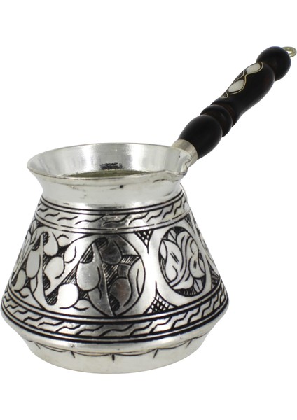 Elit Külhan Cezve 3 No 7 Fincan Oyma Işleme Kalay TURNA1269-6