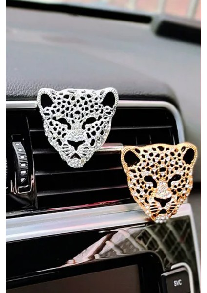 Leopar Desenli Araç Kokusu, Gold Renk Klipsli Tasarım fırsatları