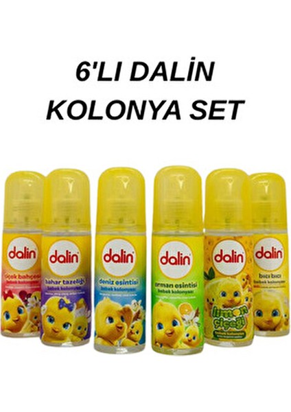 Kolonya Seti 6'lı Doğal İçerikli 150 ml Hassas Ciltler İçin Özel