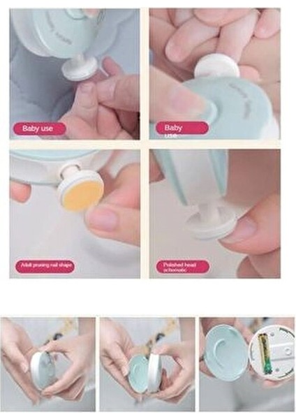 Yenidoğan Bebek Tırnak Törpüsü Pilli Çocuk Tırnak Parlatıcı Tırnak Makası Manikür Seti modelleri