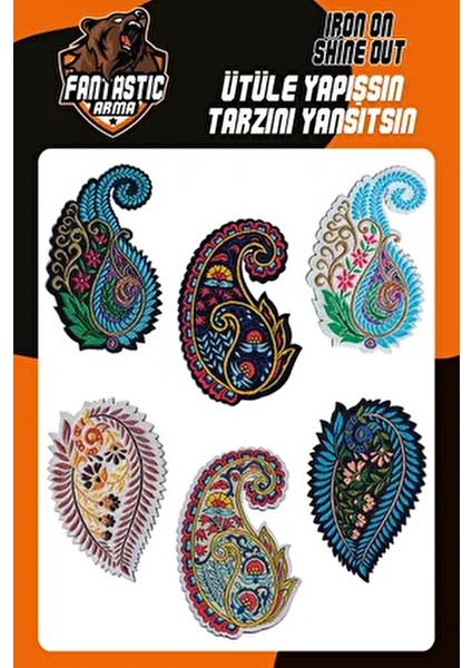 Ütü ile Yapışan Dokuma Arma Seti Patch Yama Şal Desen, Etnik Modeli